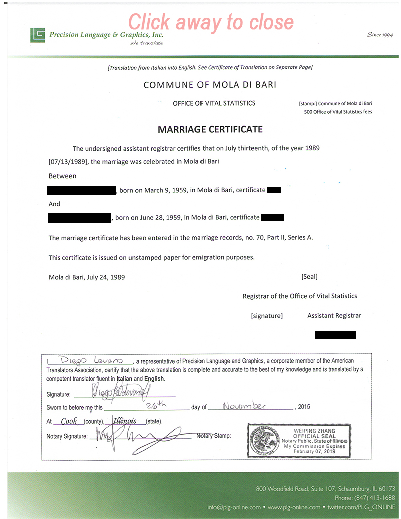 Marriage And Divorce Certificate Translation Services Spanish French 